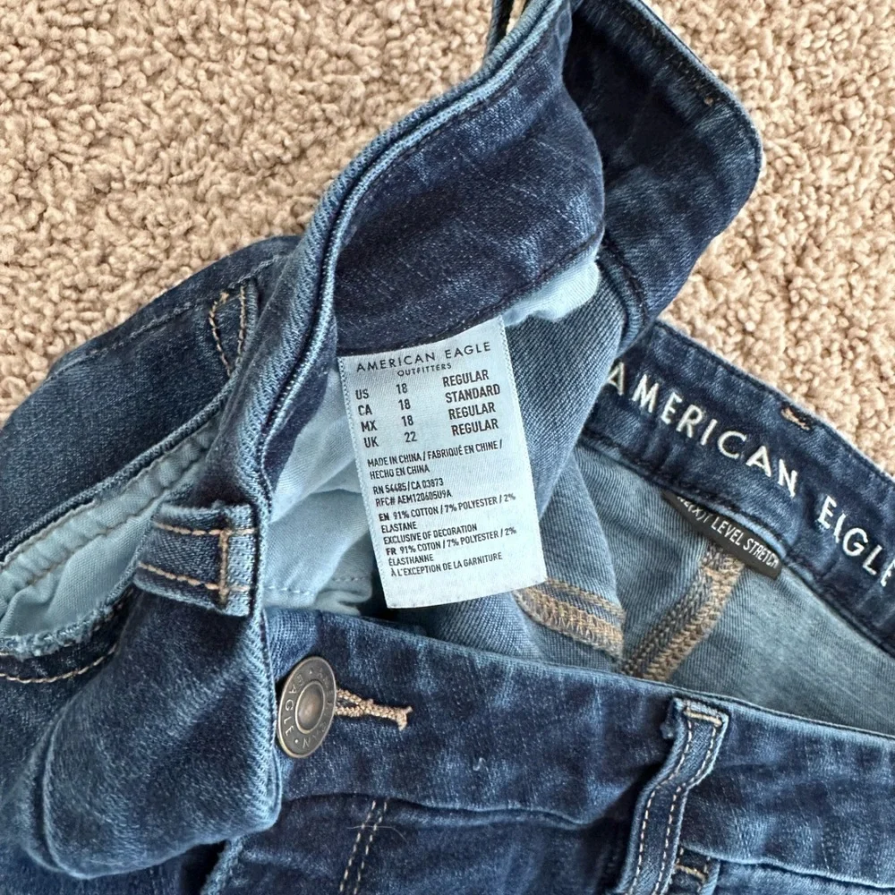 American Eagle Outfitters Dark Blue Jeggings - Picture 4 of 4